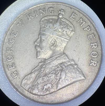 1919Ｂ乔六英属印度8安娜镍币，祝大家新年一路发！