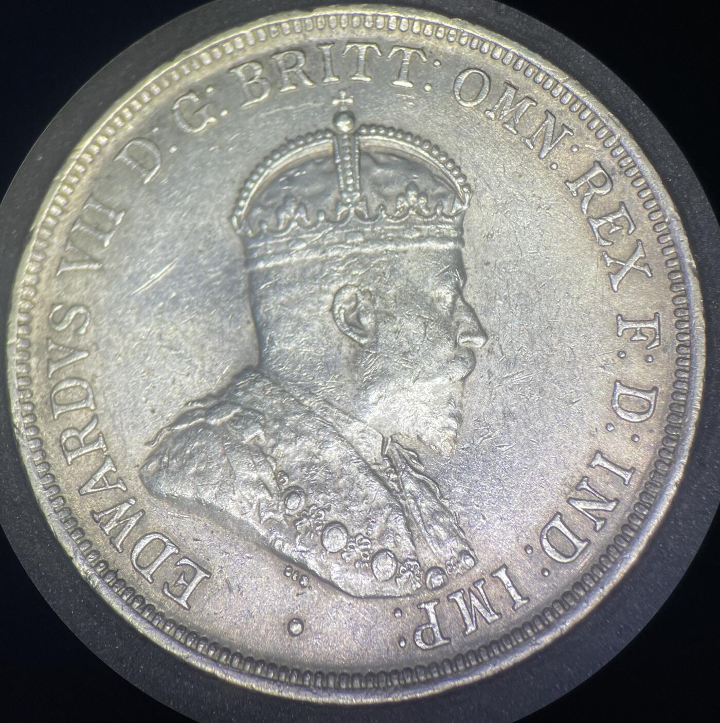 1910年爱七澳大利亚1弗洛林银币