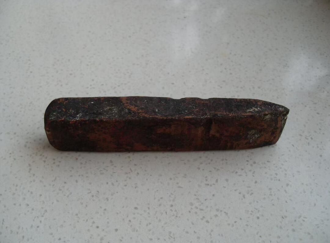 民国老紫铜条 镇纸 收藏铜器