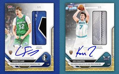 抢弗拉格、克努佩尔双人物料新秀签！两位顶级好秀Topps Now的幸运Hit这次光顾谁