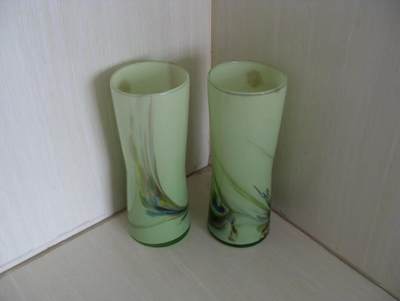 老玻璃插花瓶！！