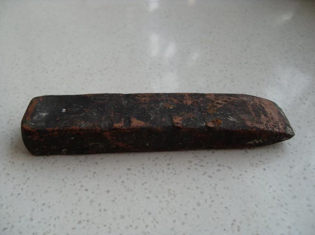 民国老紫铜条 镇纸 收藏铜器