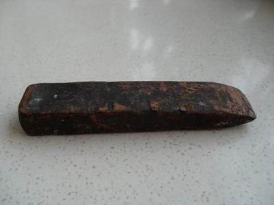 民国老紫铜条 镇纸 收藏铜器