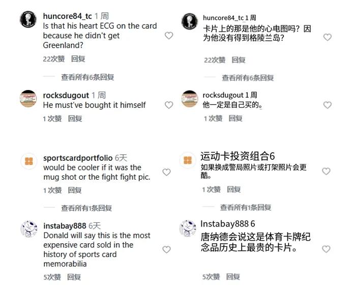 谁买的？懂王1/1金折“新秀”签字卡以50万美元的价格成交