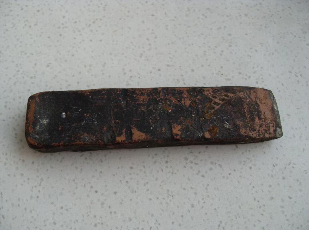 民国老紫铜条 镇纸 收藏铜器