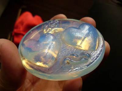 心相印水晶摆件 牌子 玻璃 水晶！！