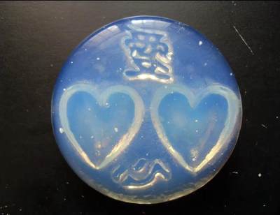 心相印水晶摆件 牌子 玻璃 水晶！！