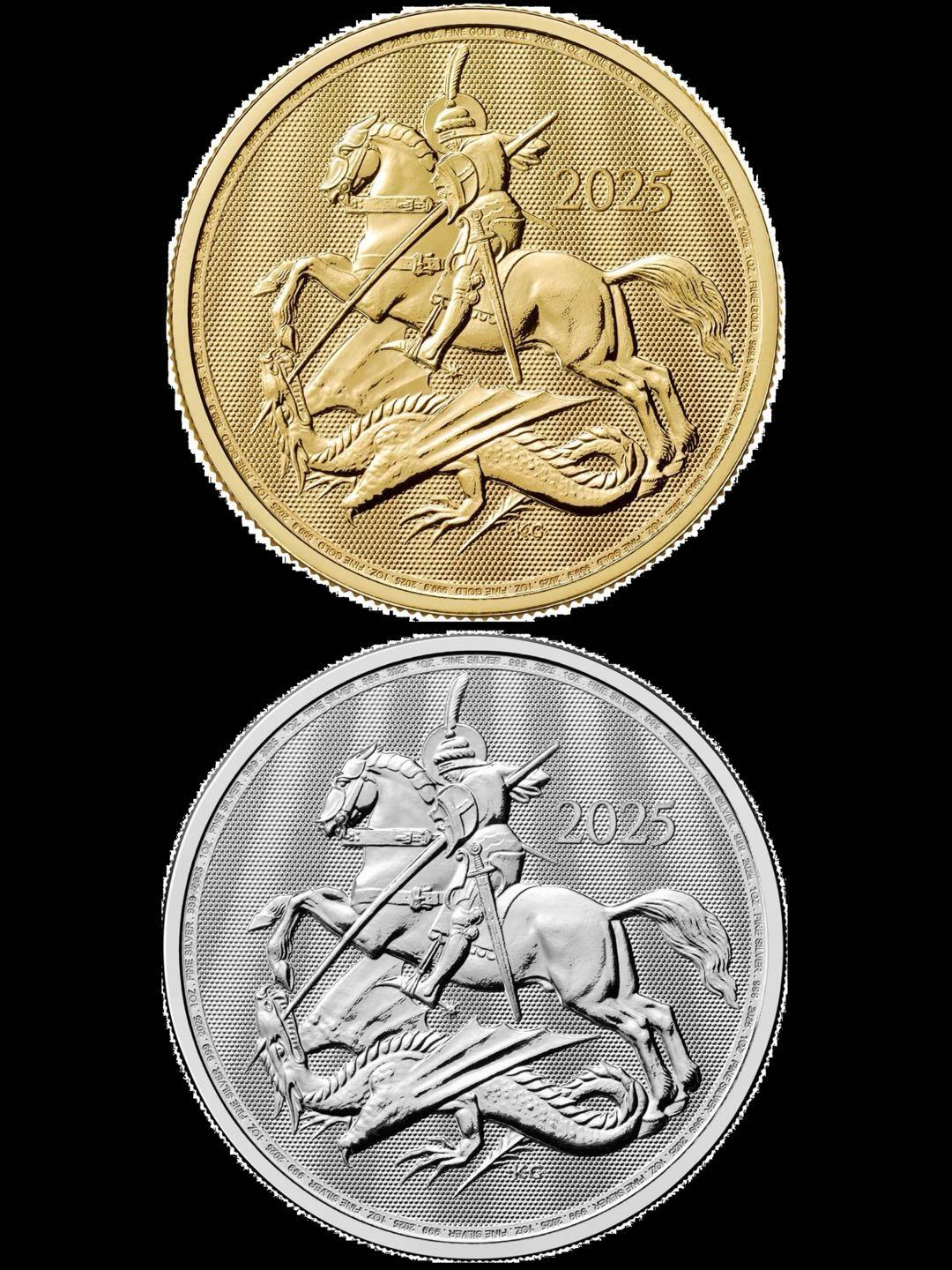 2025年版哥特式马剑金银币