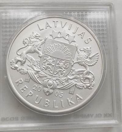 拉脱维亚2006年都灵冬奥会纪念银币