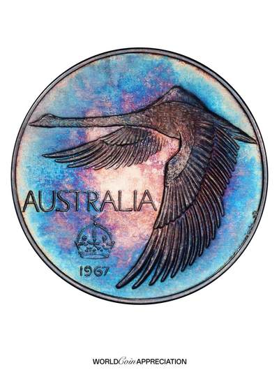 澳大利亚1967年天鹅银章