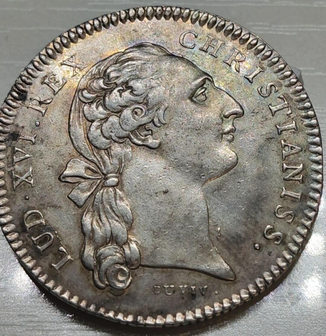 法国路易十六时期1776年勃艮第地方议会银质代用币