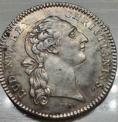 法国路易十六时期1776年勃艮第地方议会银质代用币