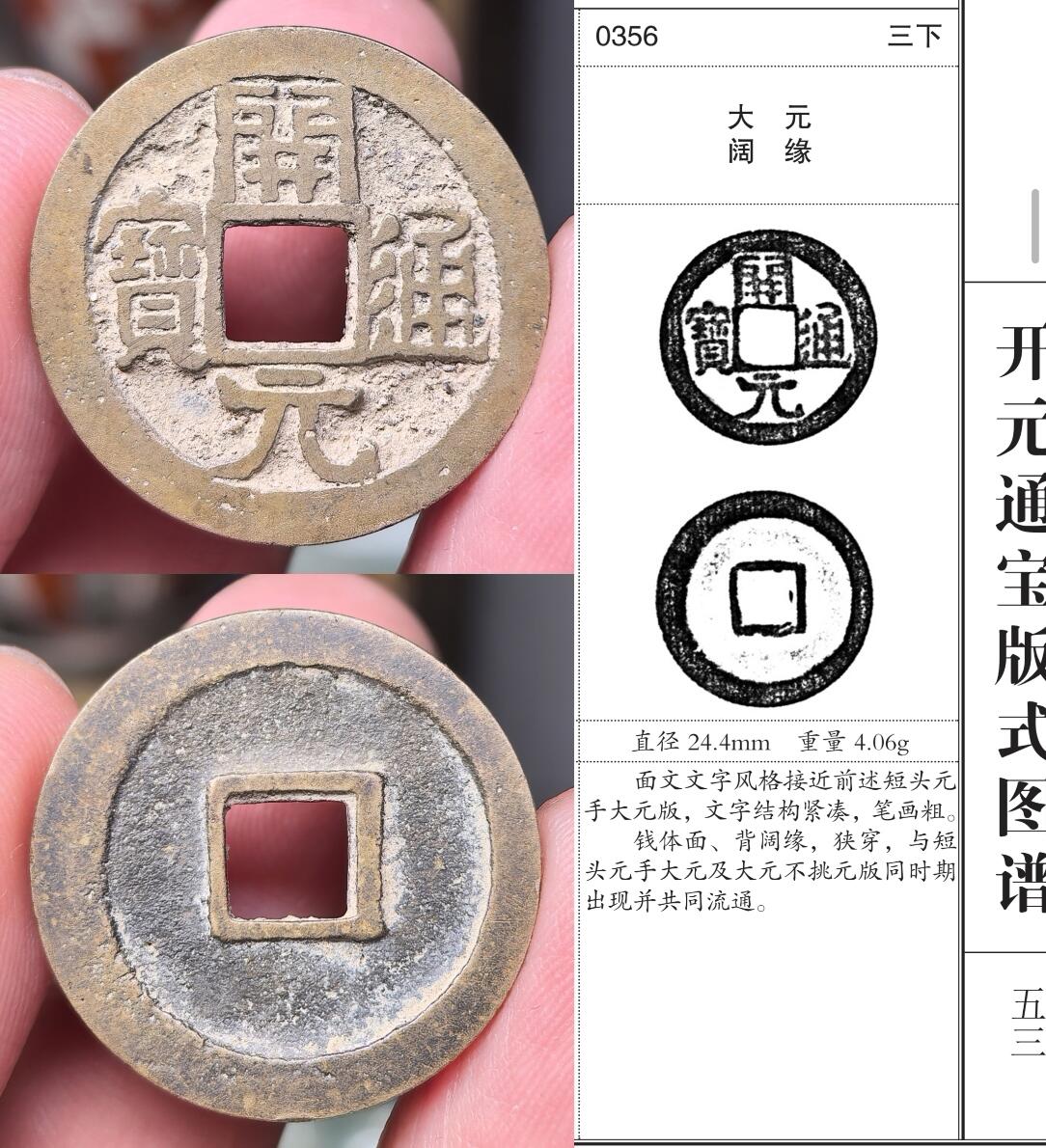 近期所得开元通宝版式欣赏