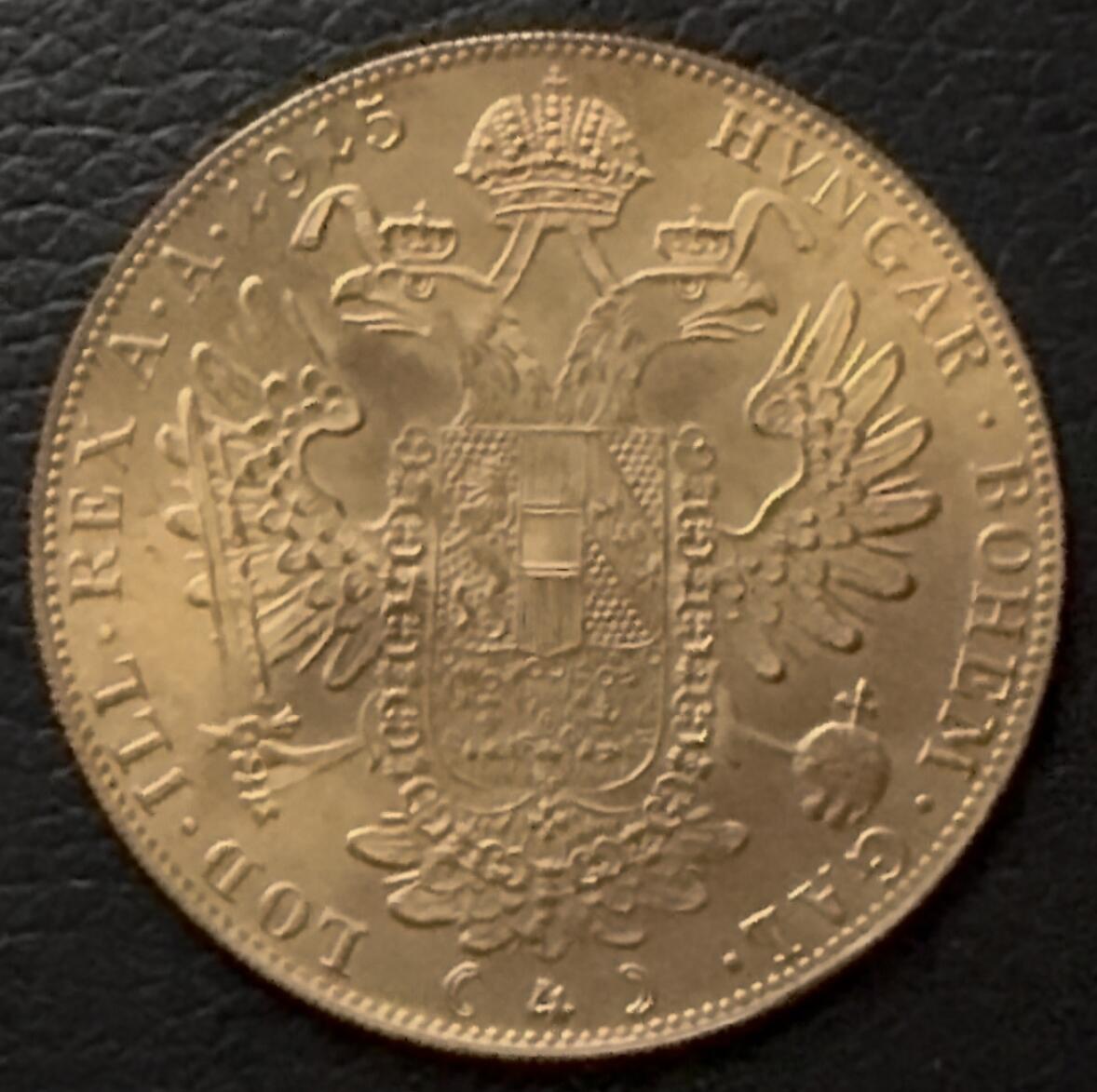 奥匈帝国时期发行的4杜卡特金币