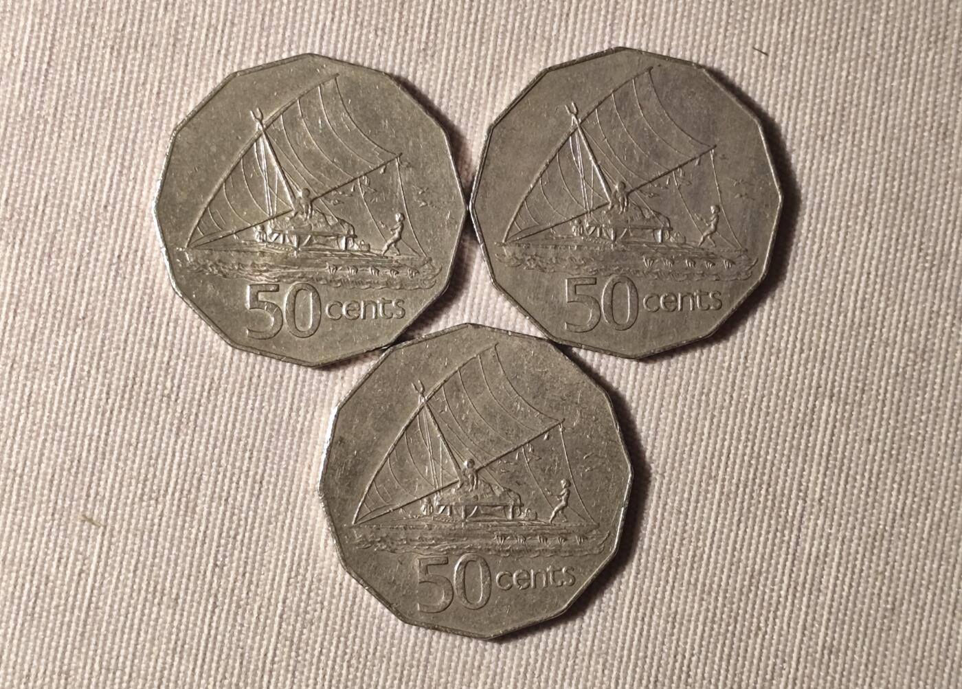 1975年斐济50分硬币与南岛民族的航海记忆