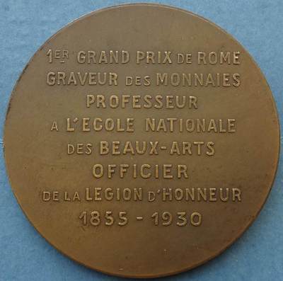 法国1930年铜章雕刻大师奥古斯特·帕泰