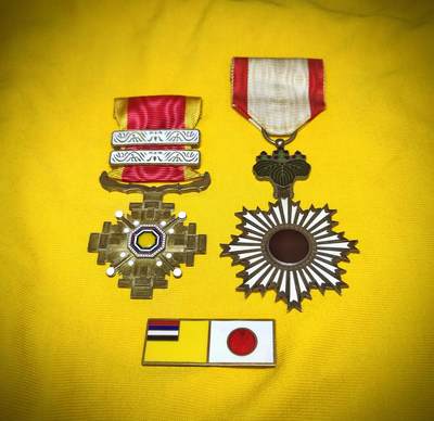 伪满柱国勋章 影视道具复制品 