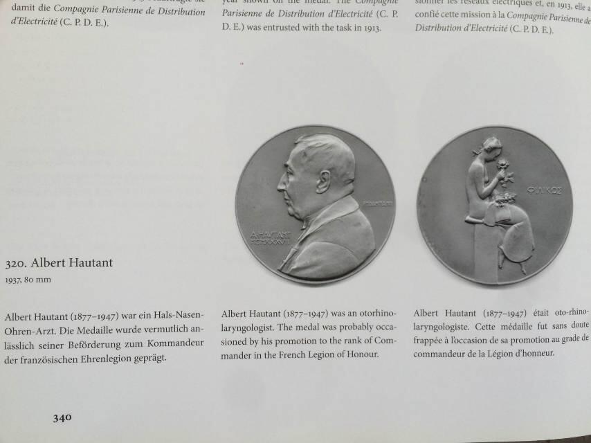 法国1937年铜章喉科专家奥唐