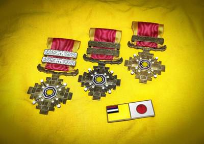 伪满柱国勋章 影视道具复制品 