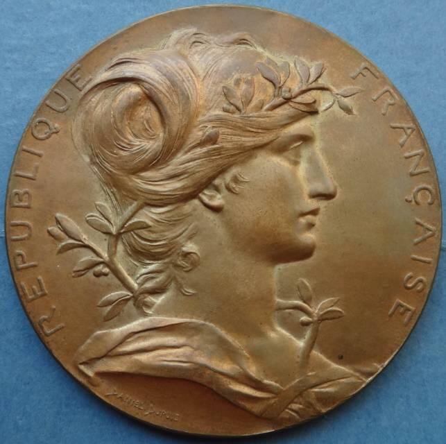 法国1889年铜章巴黎世博会纪念章