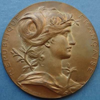 法国1889年铜章巴黎世博会纪念章