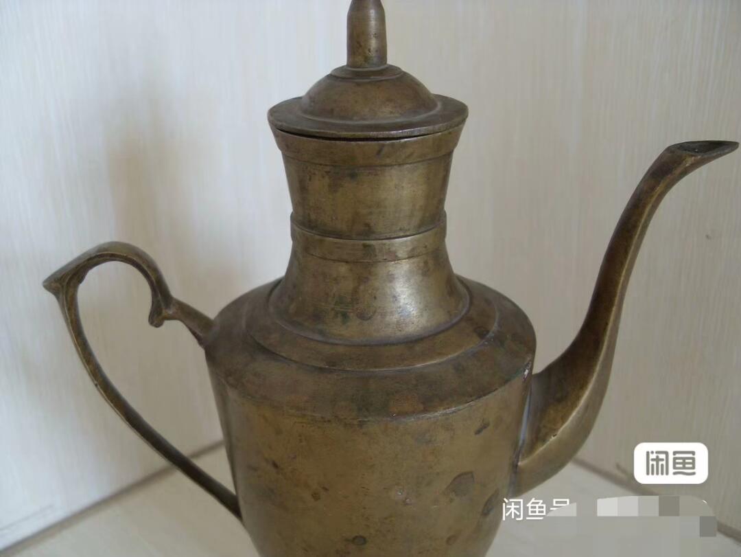 古董级老铜酒壶！！