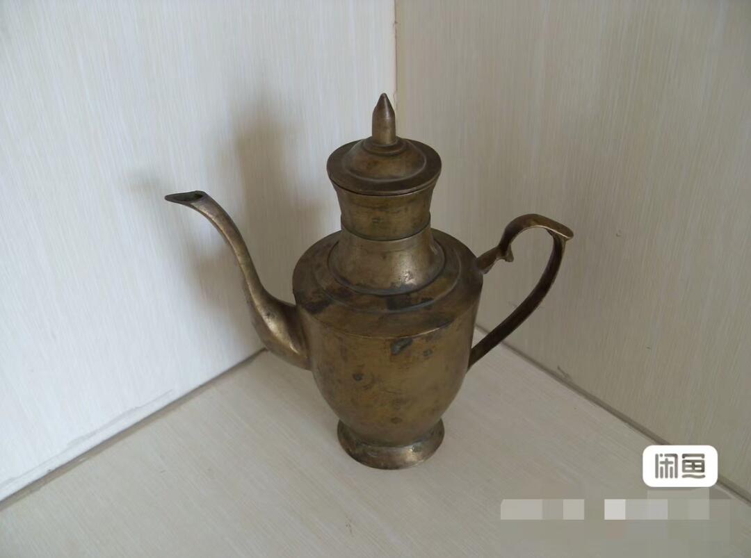 古董级老铜酒壶！！