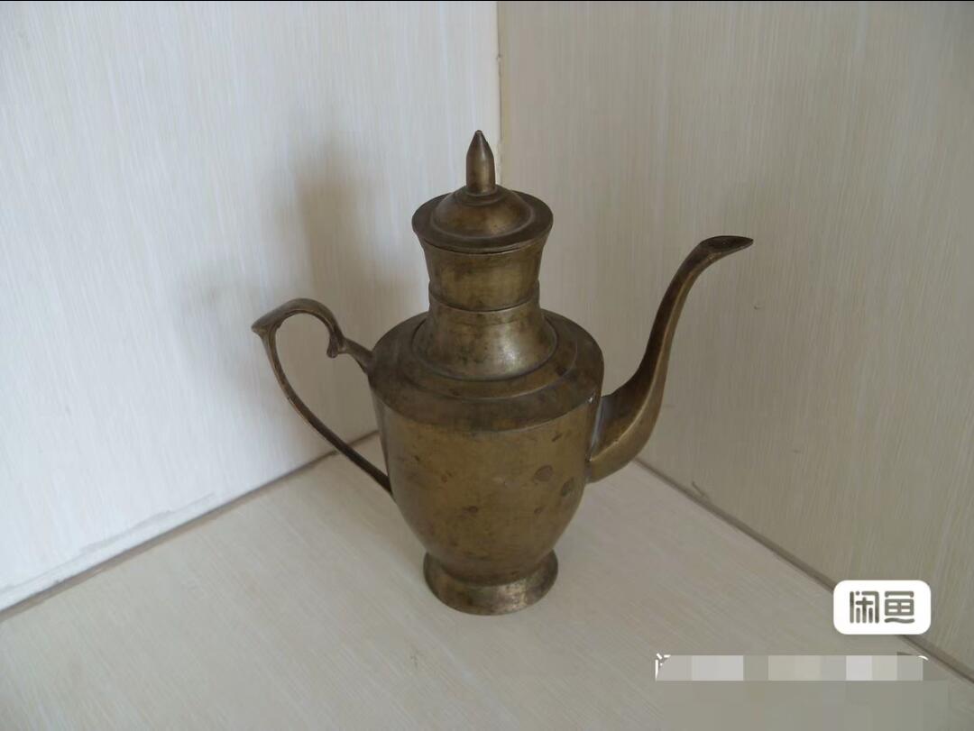 古董级老铜酒壶！！