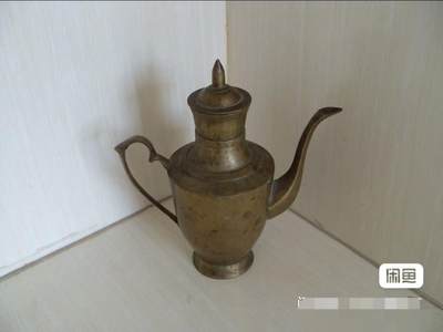 古董级老铜酒壶！！