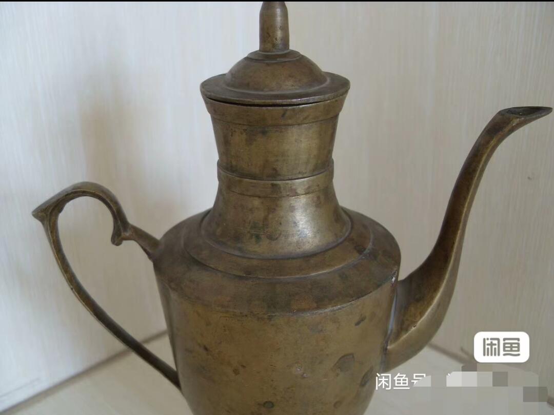古董级老铜酒壶！！