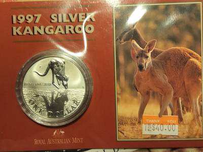1997年澳大利亚1盎司袋鼠投资银币