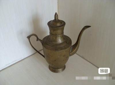 古董级老铜酒壶！！