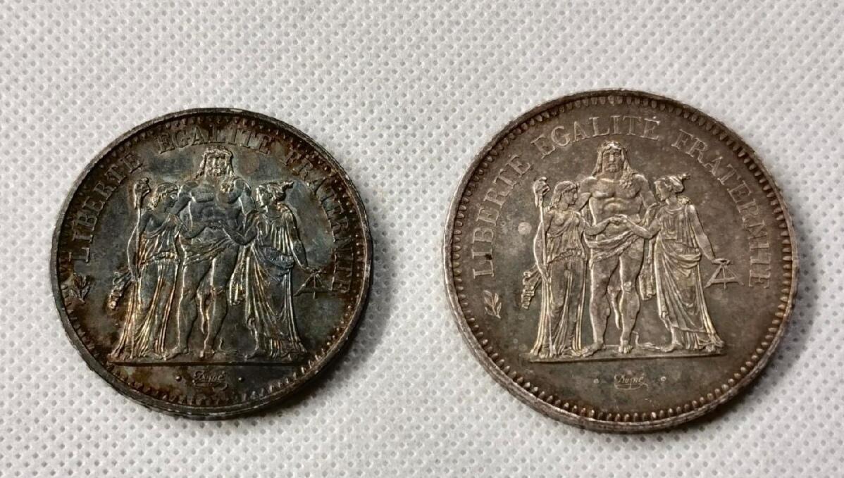 1976年50法郎大力神，心心念的币收到啦。2026/2/8