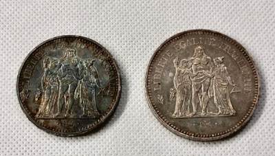 1976年50法郎大力神，心心念的币收到啦。2026/2/8