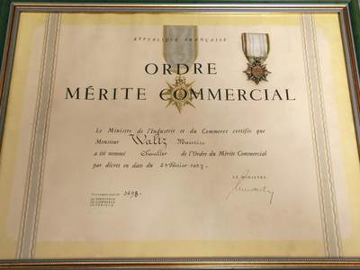 法国贸易功勋勋章 实发一套