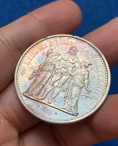 拍到一枚1966年大力神10法郎，2026/2/8