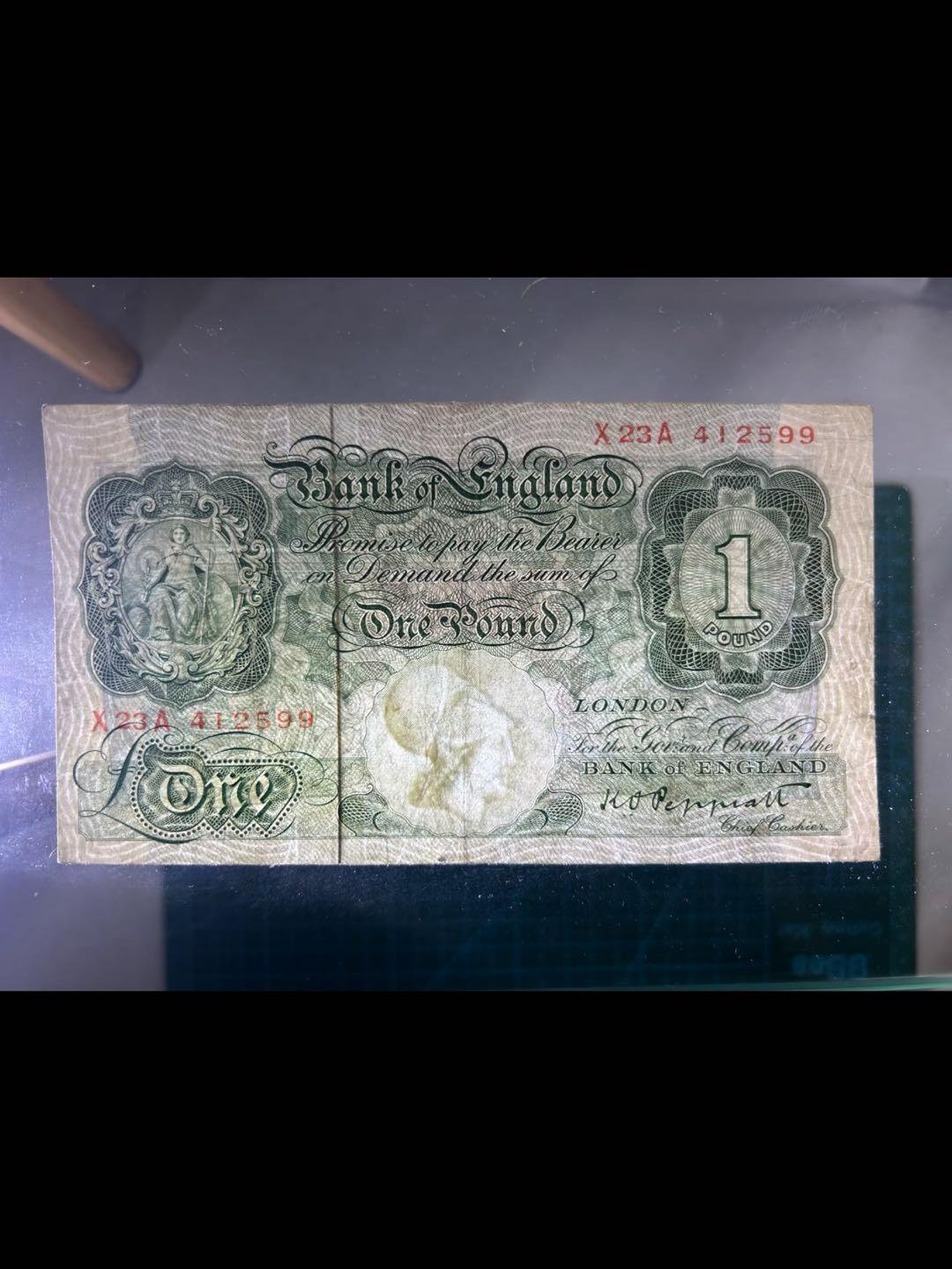 1948年英国一英镑纸钞