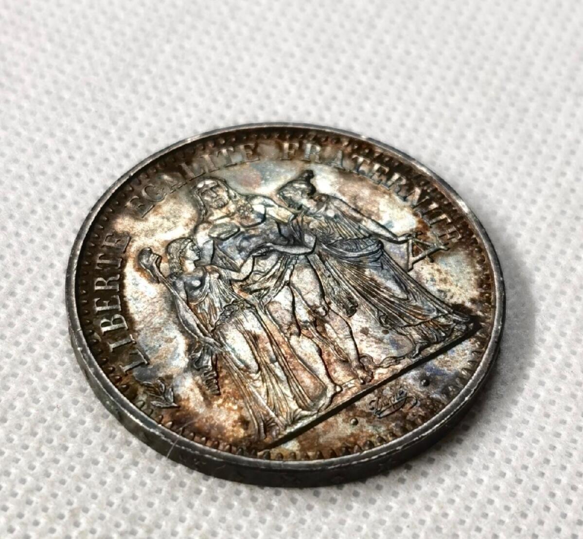 1976年50法郎大力神，心心念的币收到啦。2026/2/8