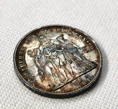 1976年50法郎大力神，心心念的币收到啦。2026/2/8