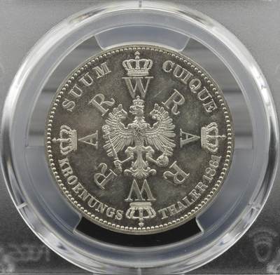 【钱币的故事】1861 年普鲁士国王与奥古斯塔王后加冕纪念银币，毛衣泰勒