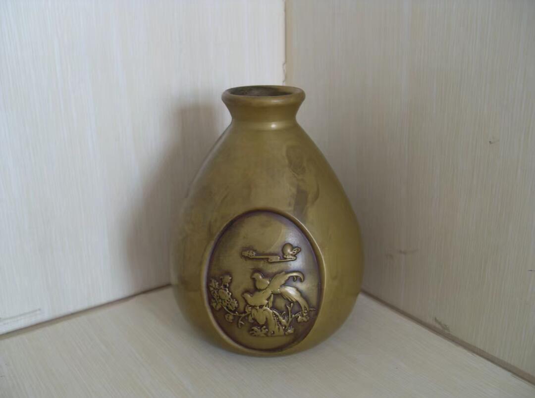 大肚铜酒壶 酒瓶！！