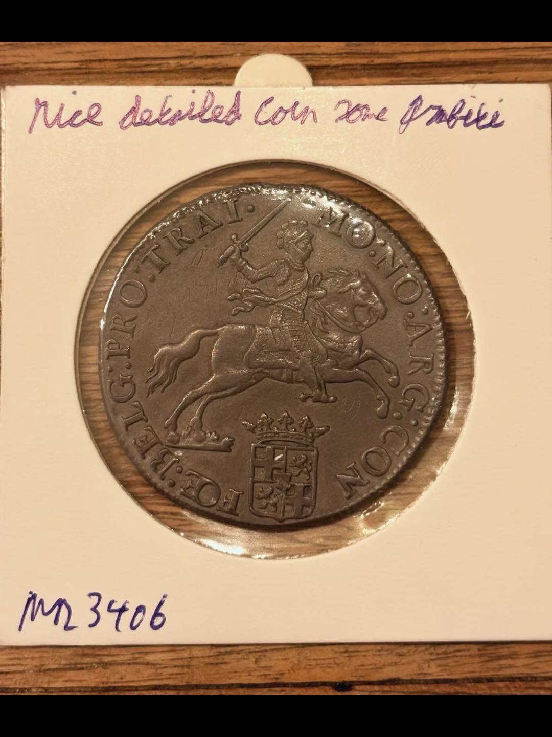 1784年乌得勒支省荷兰银骑士1杜卡兰银币