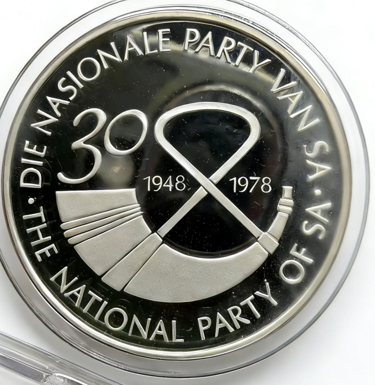 1978年南非纪念国民党执政30周年银章