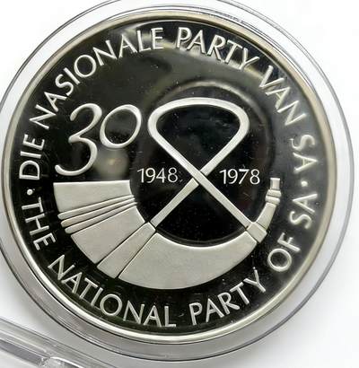 1978年南非纪念国民党执政30周年银章