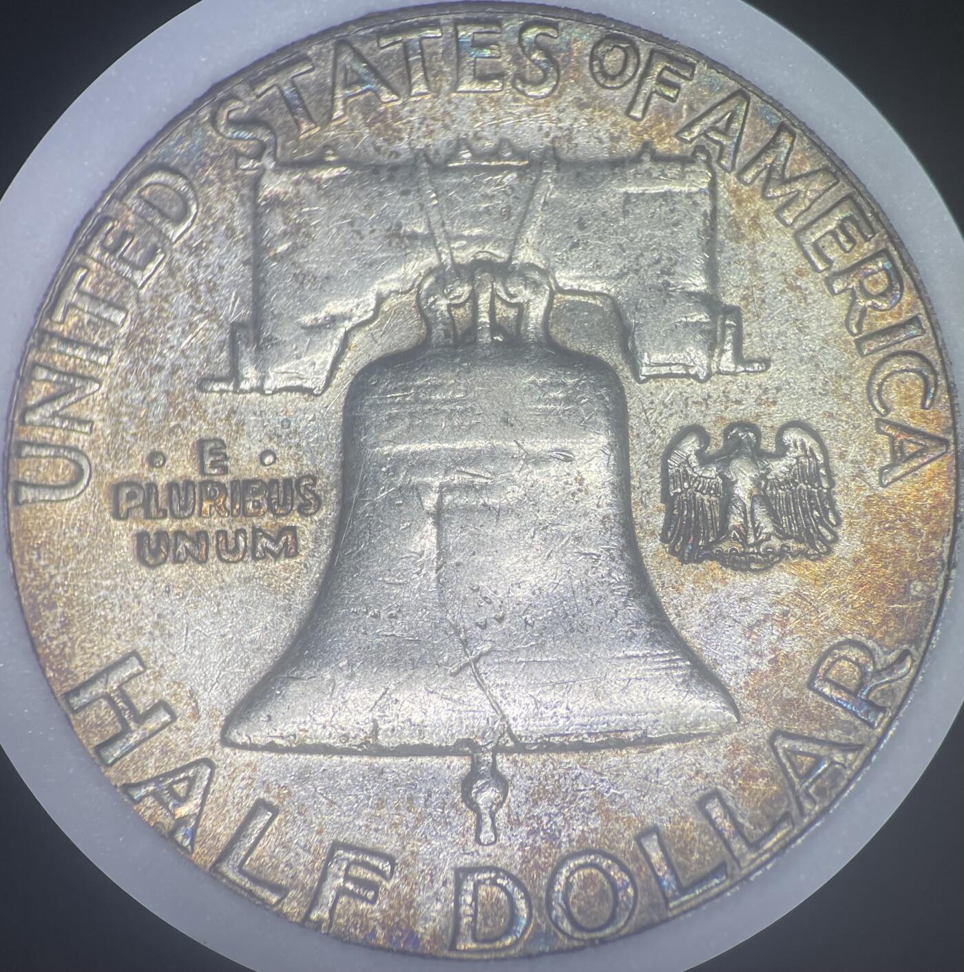 美国富兰克林半美元1958P-type I 。