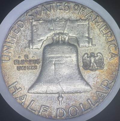 美国富兰克林半美元1958P-type I 。