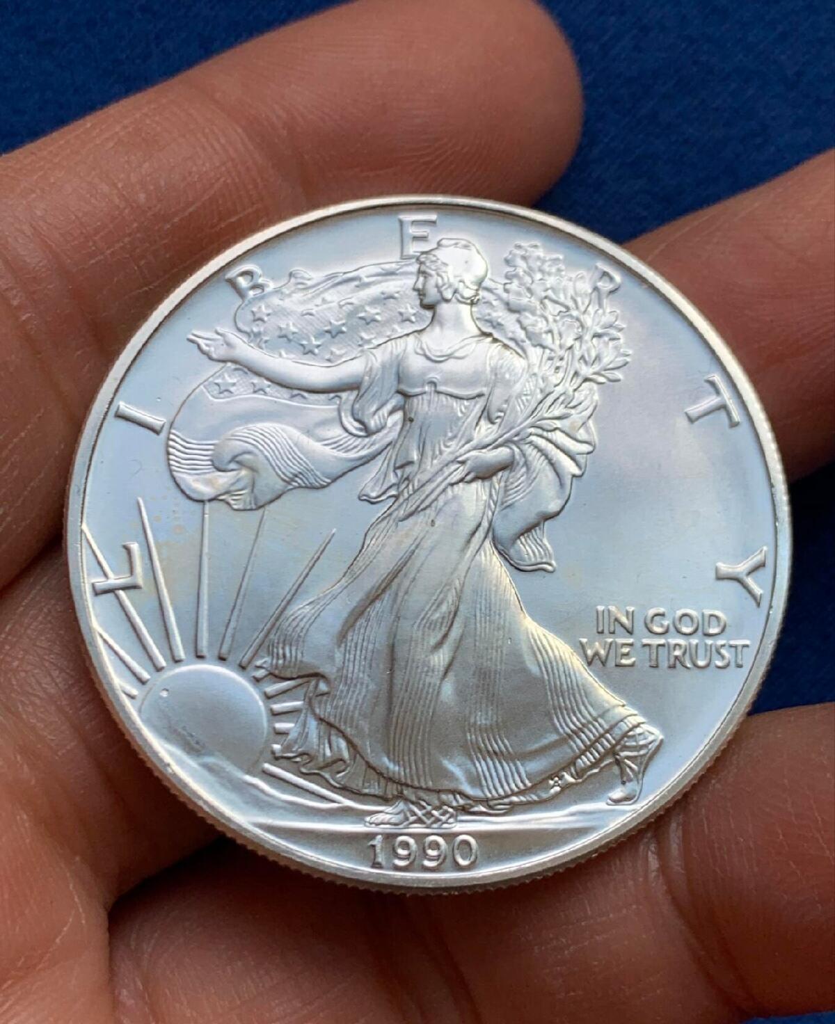 【已换藏】1990年行走女神银币 2026/1/30