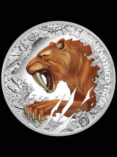 剑齿虎—2026年纽埃银币