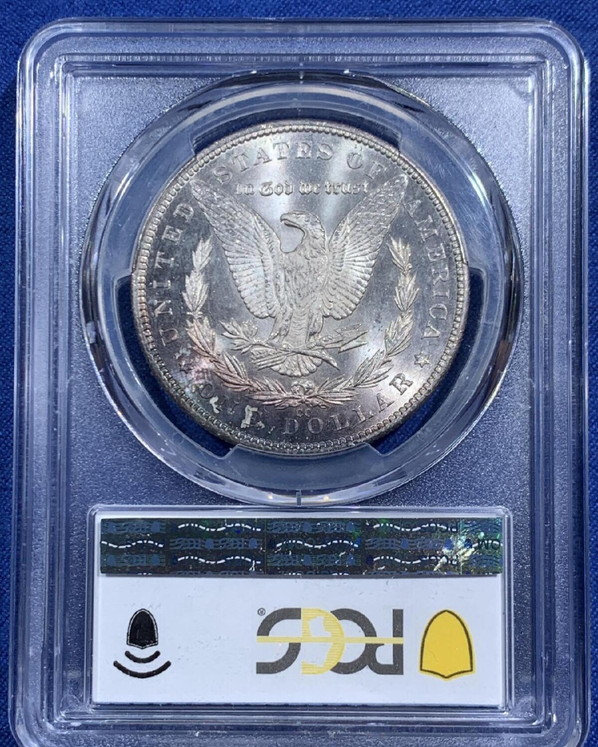 【美】PCGS MS64 美国 1884 CC 摩根1美元银币！2026/2/10