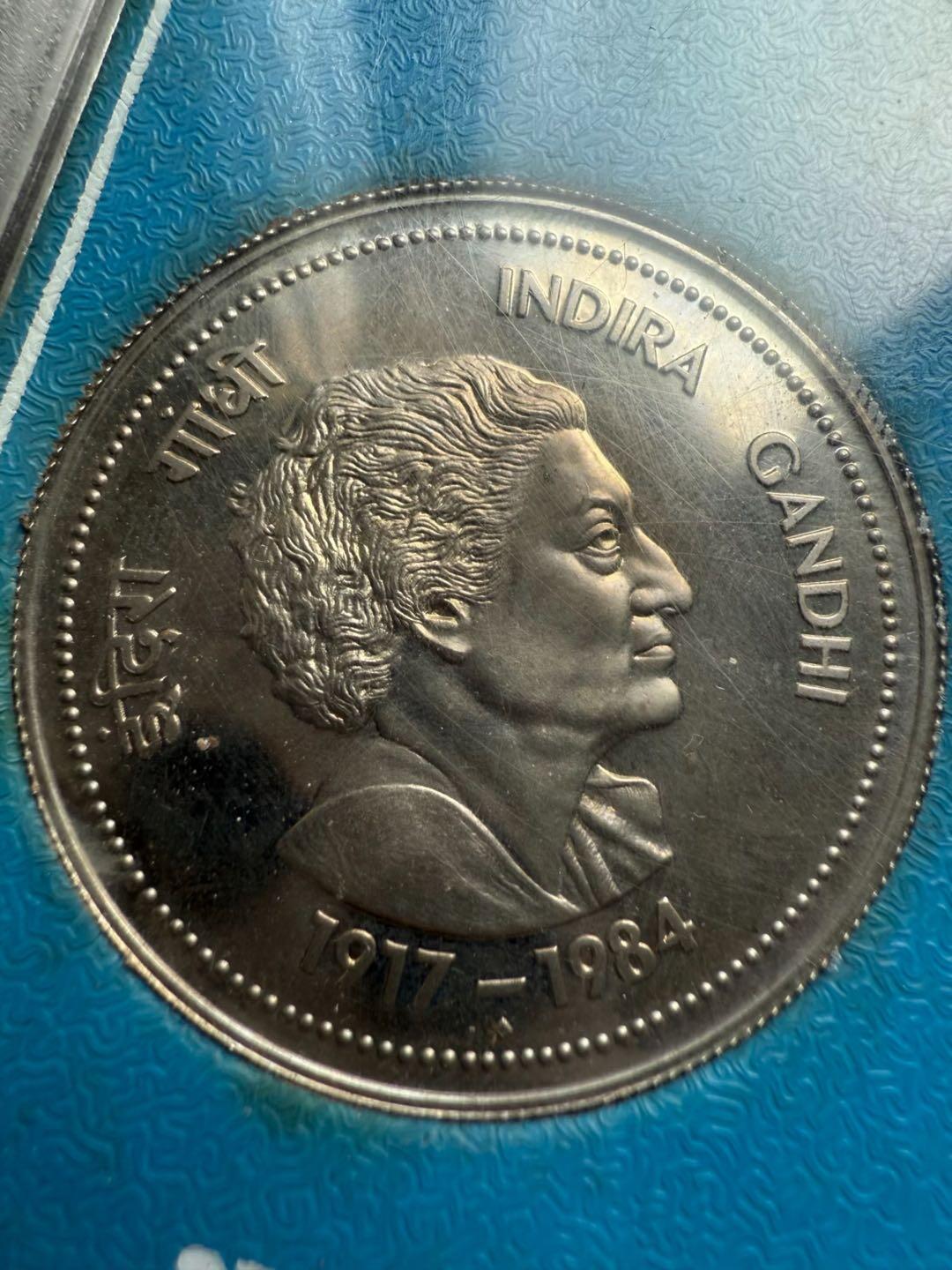 印度1985年2枚套纪念币